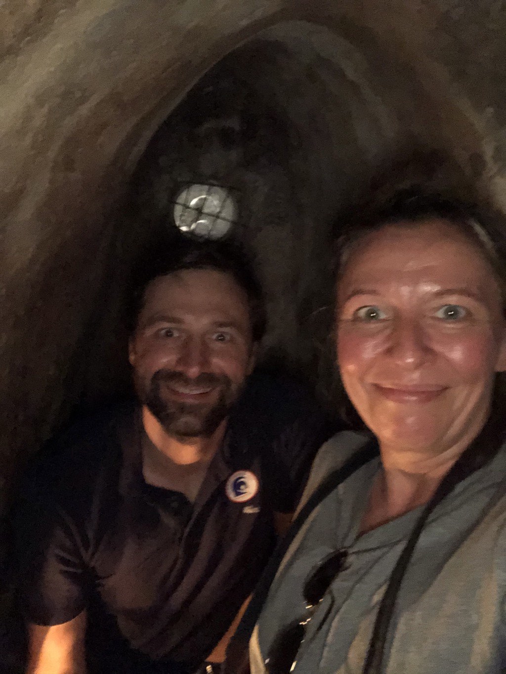 Austen &amp; Diana in tunnel