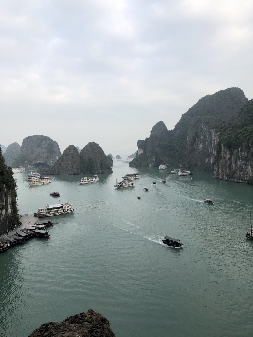 View of the bay from the caves