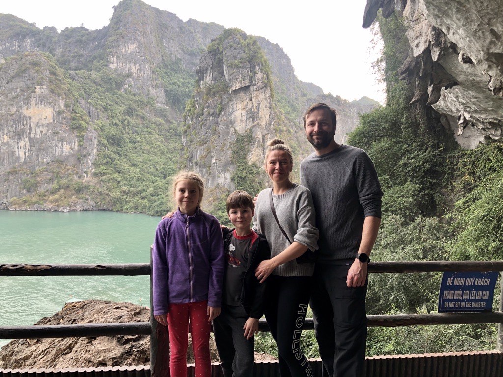 Family Photo at the caves