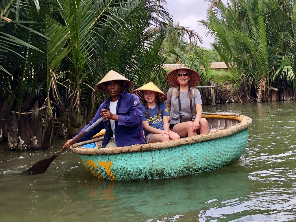 Girls on boat