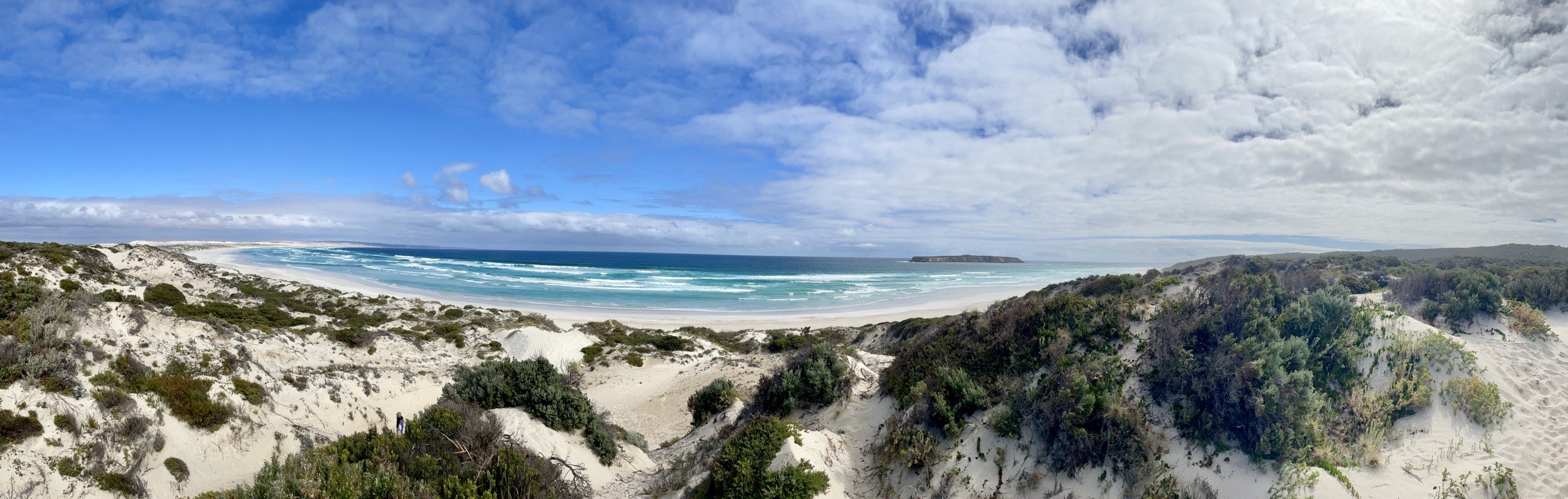 Deserted white sand beach
