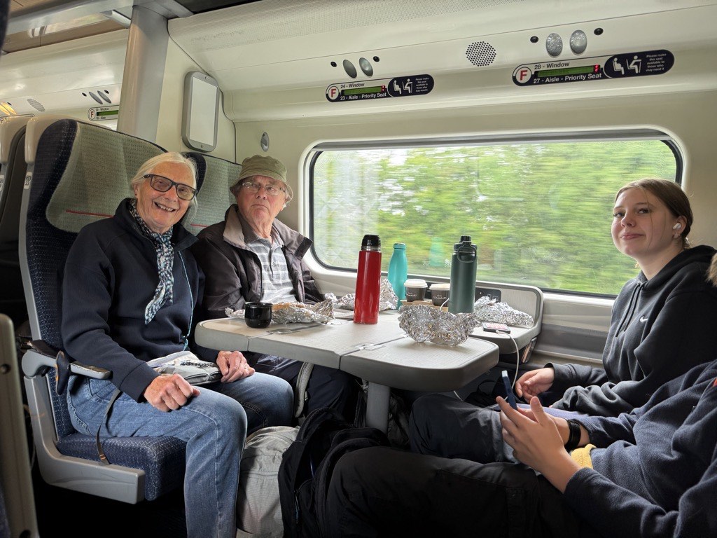On the train