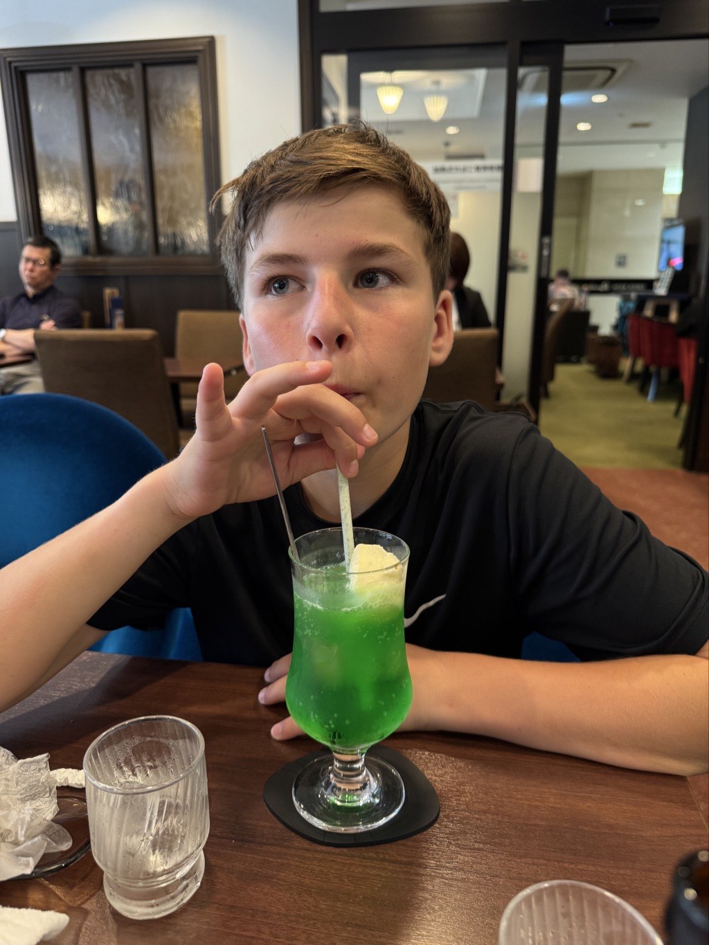 Alex with ice cream float
