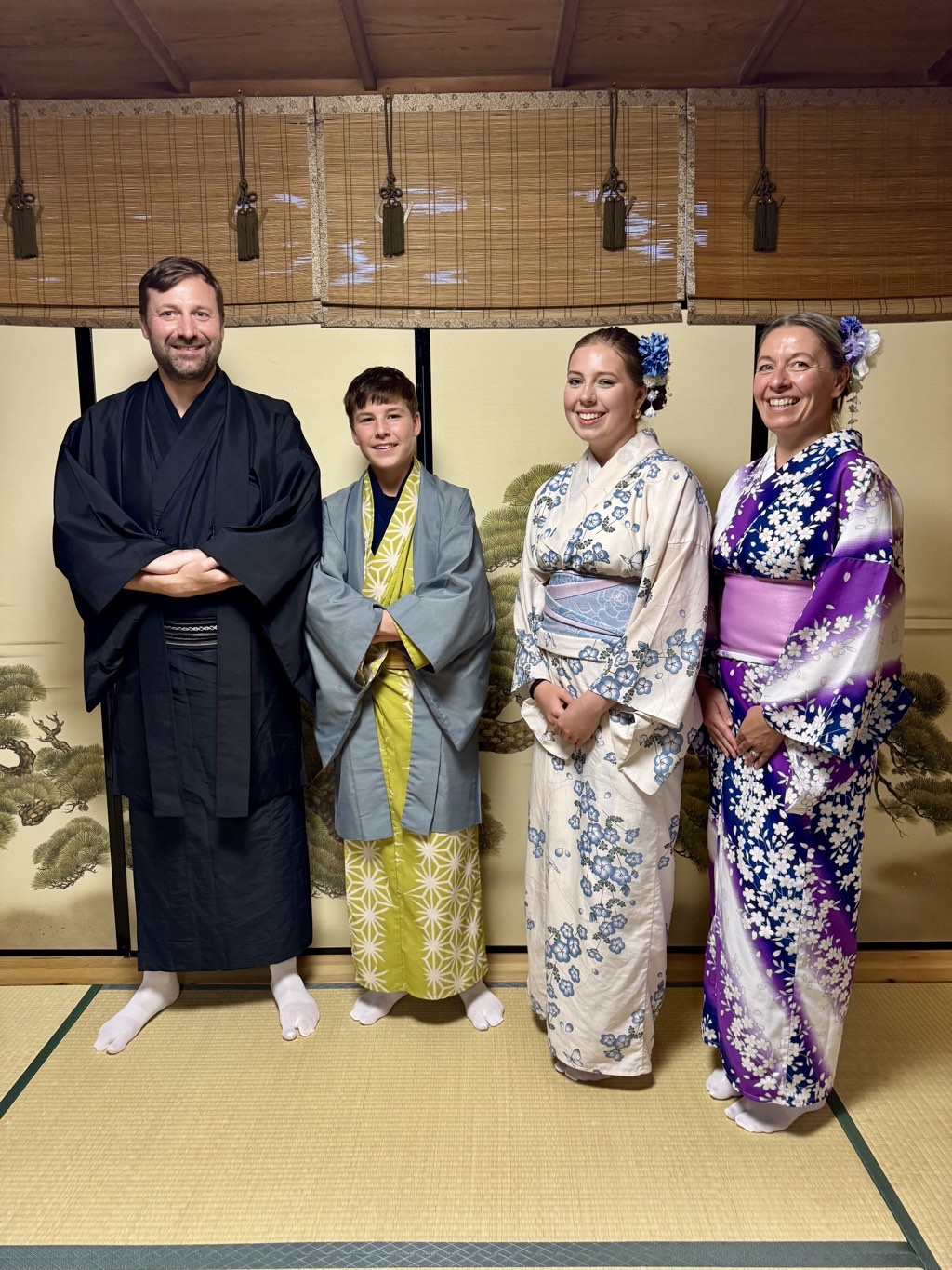 family in kimono