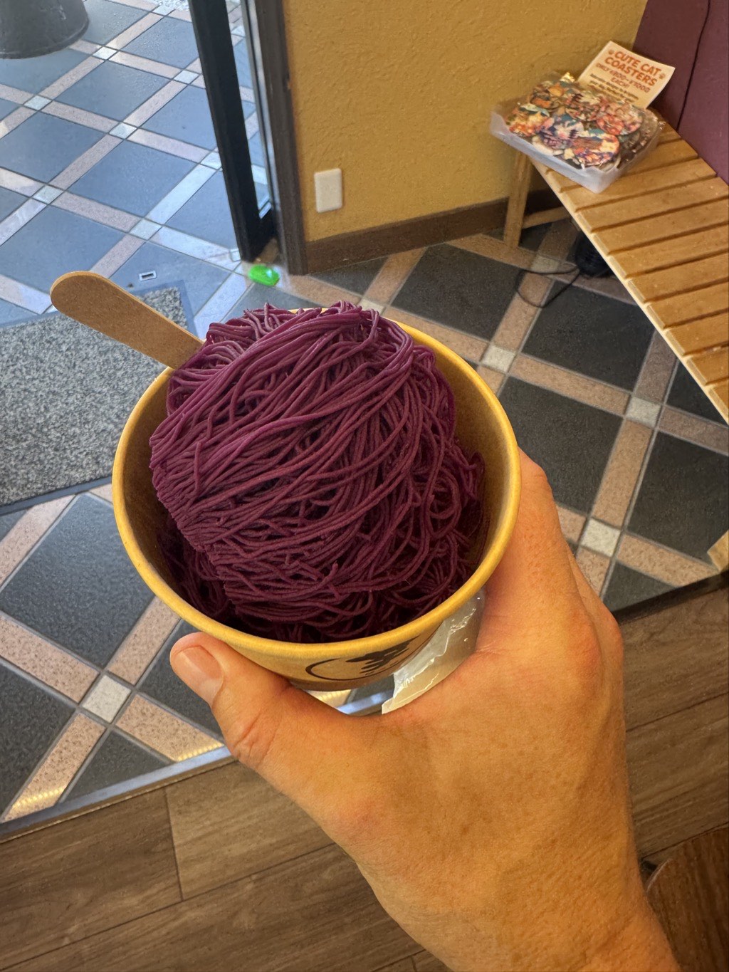 purple potato ice cream