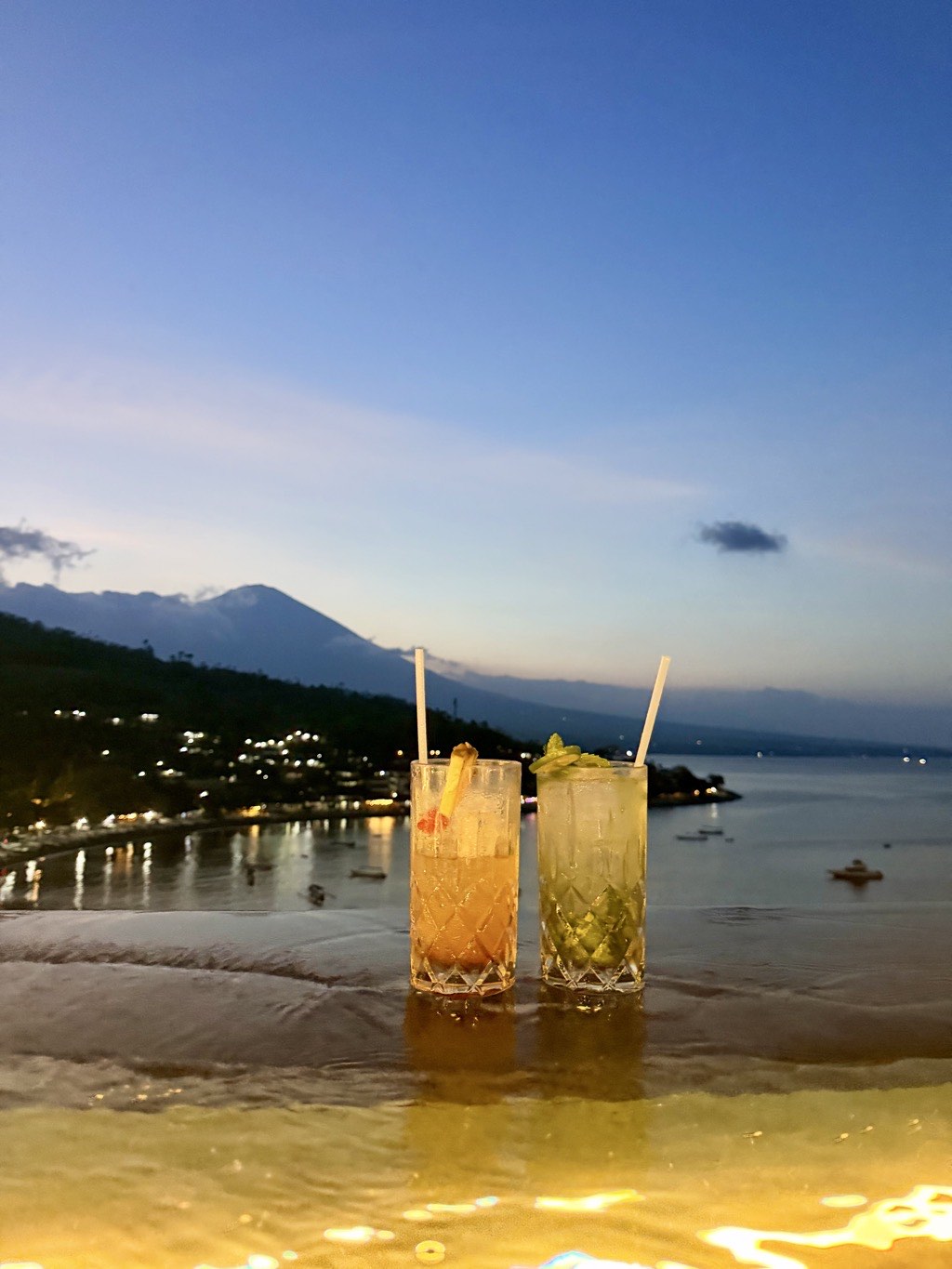 Mai tais at sunset